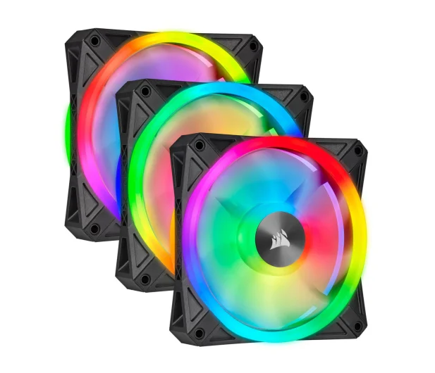Corsair iCUE QL120 RGB PWM Triple Pack+Lighting Node 3x120 - photo 1